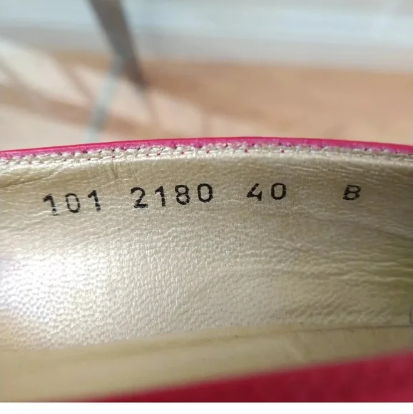 Vintage Gucci Kitten Heels Red Pump Retro Y2K Women's 40B